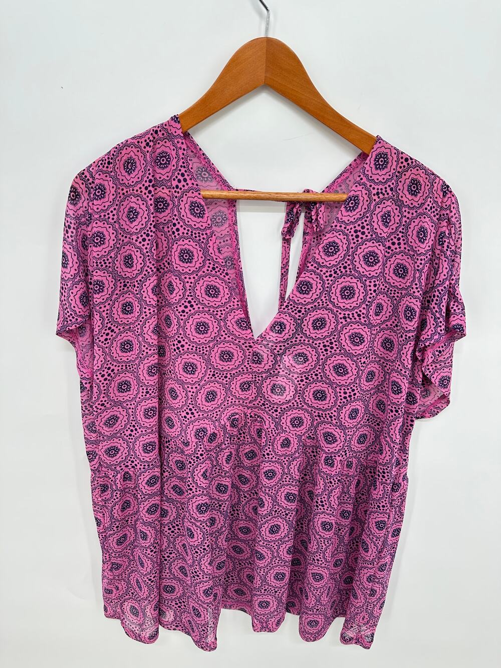 LANE BRYANT Pink Pattern Swimsuit Coverup // 22-24
